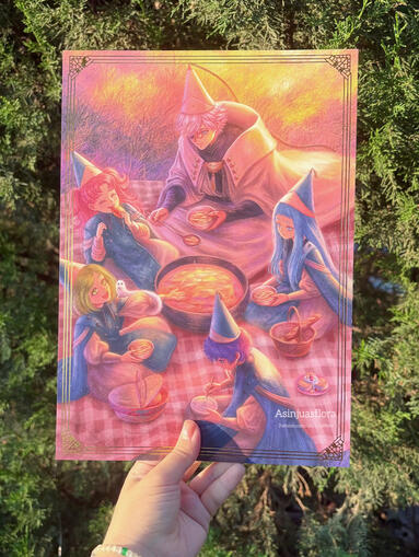 WHA A4 Gold Foil print