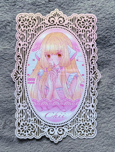 Chobits Lace Postcard